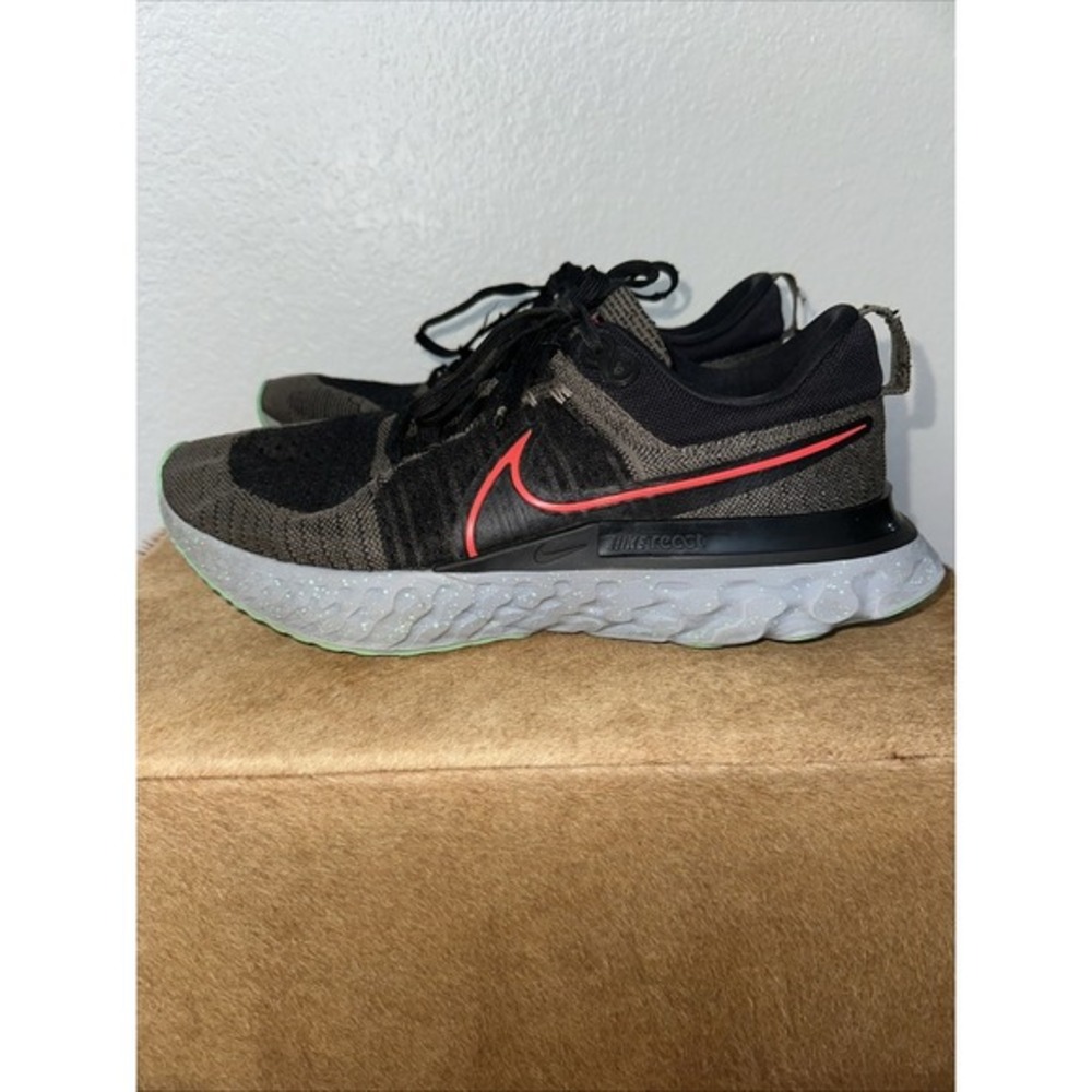 Men Size 13 - Nike React Infinity Flyknit 3 Black Siren Red Running Shoes